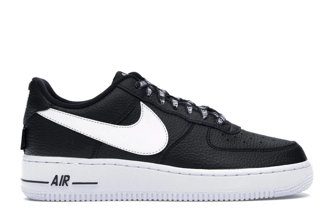 Vue 1 de Nike Air Force 1 Low NBA Black White