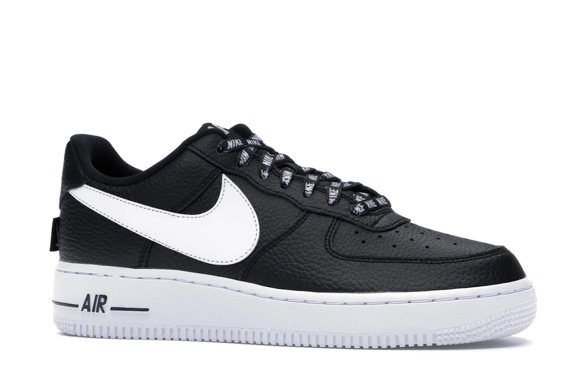 Vue 3 de Nike Air Force 1 Low NBA Black White