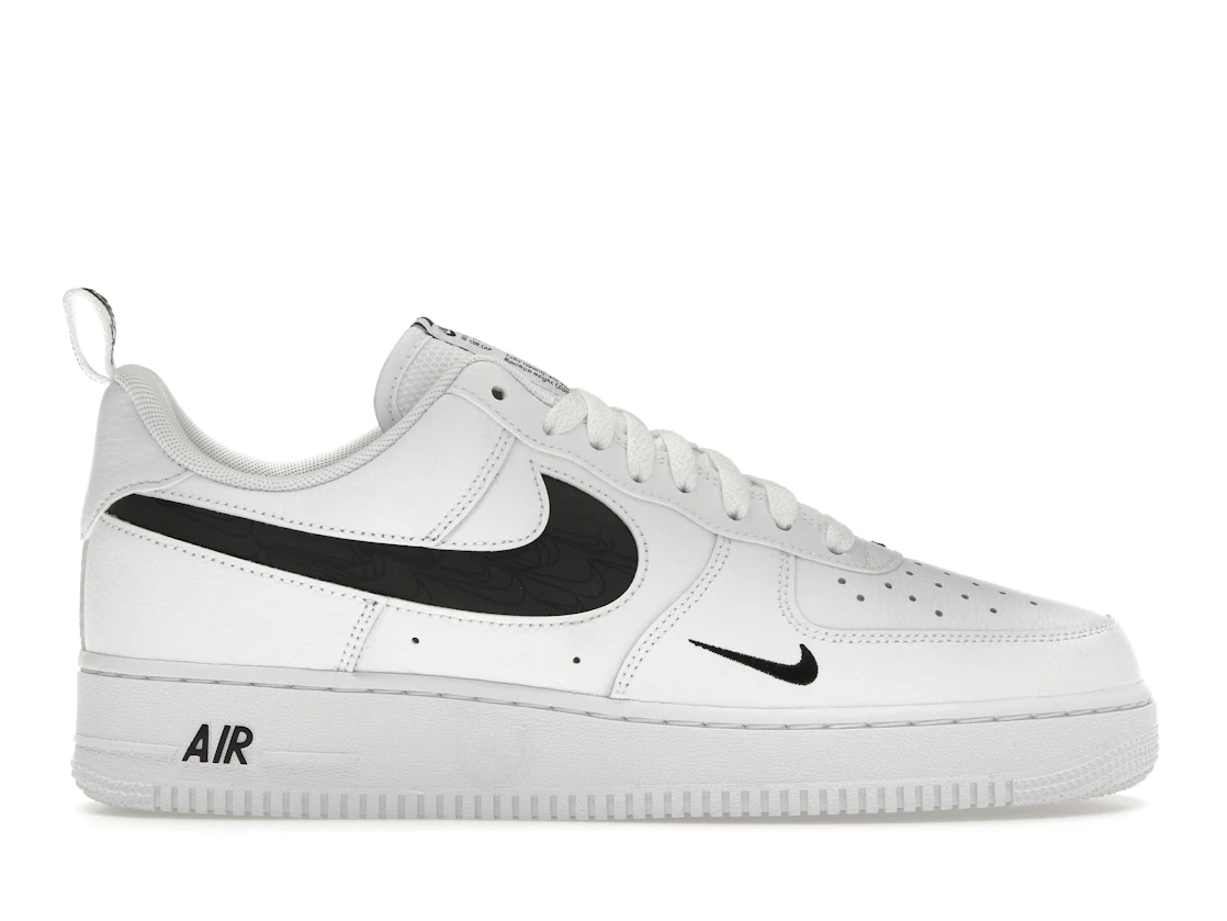 Vue 1 de Nike Air Force 1 Low Reflective Swoosh White Black