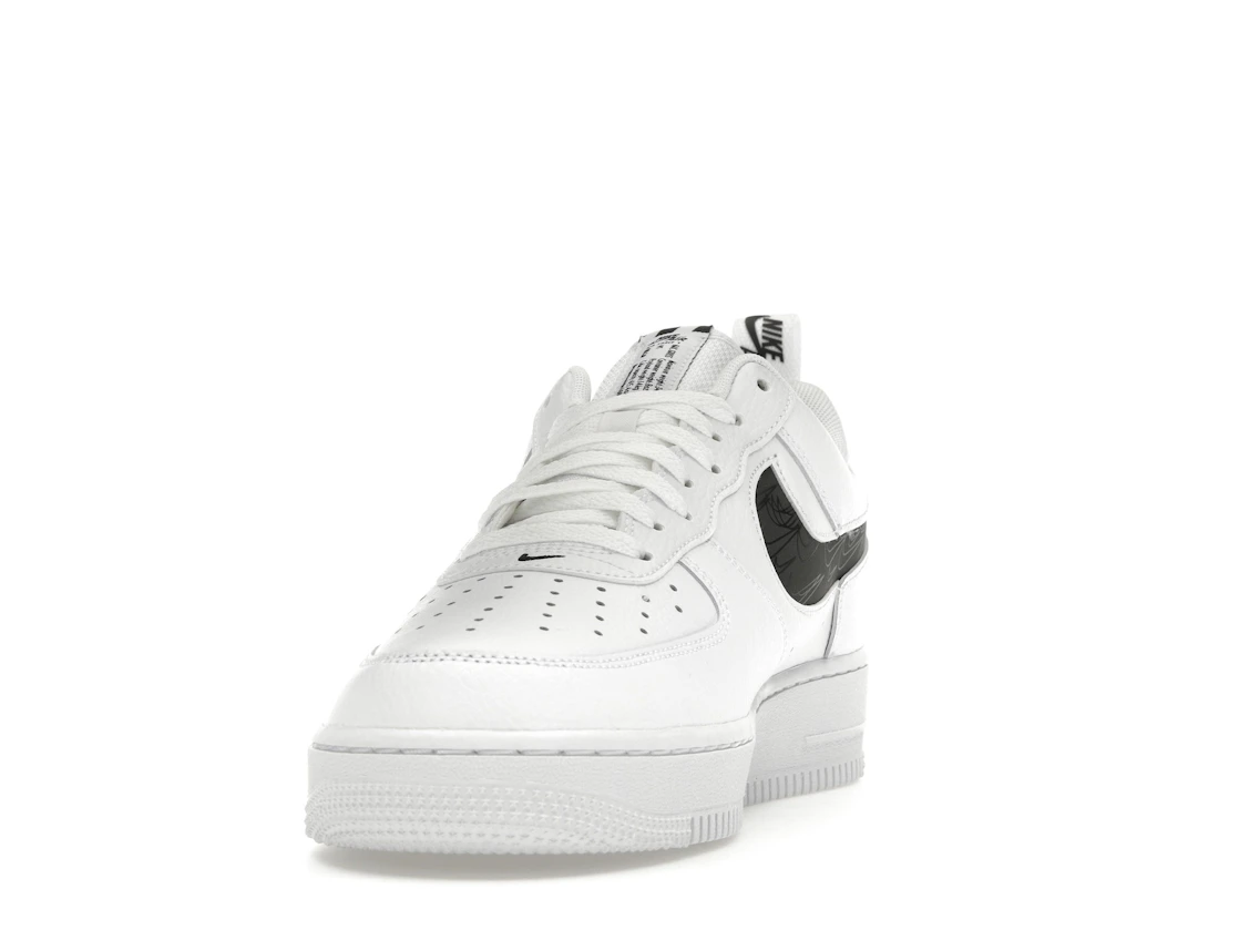 Vue 12 de Nike Air Force 1 Low Reflective Swoosh White Black