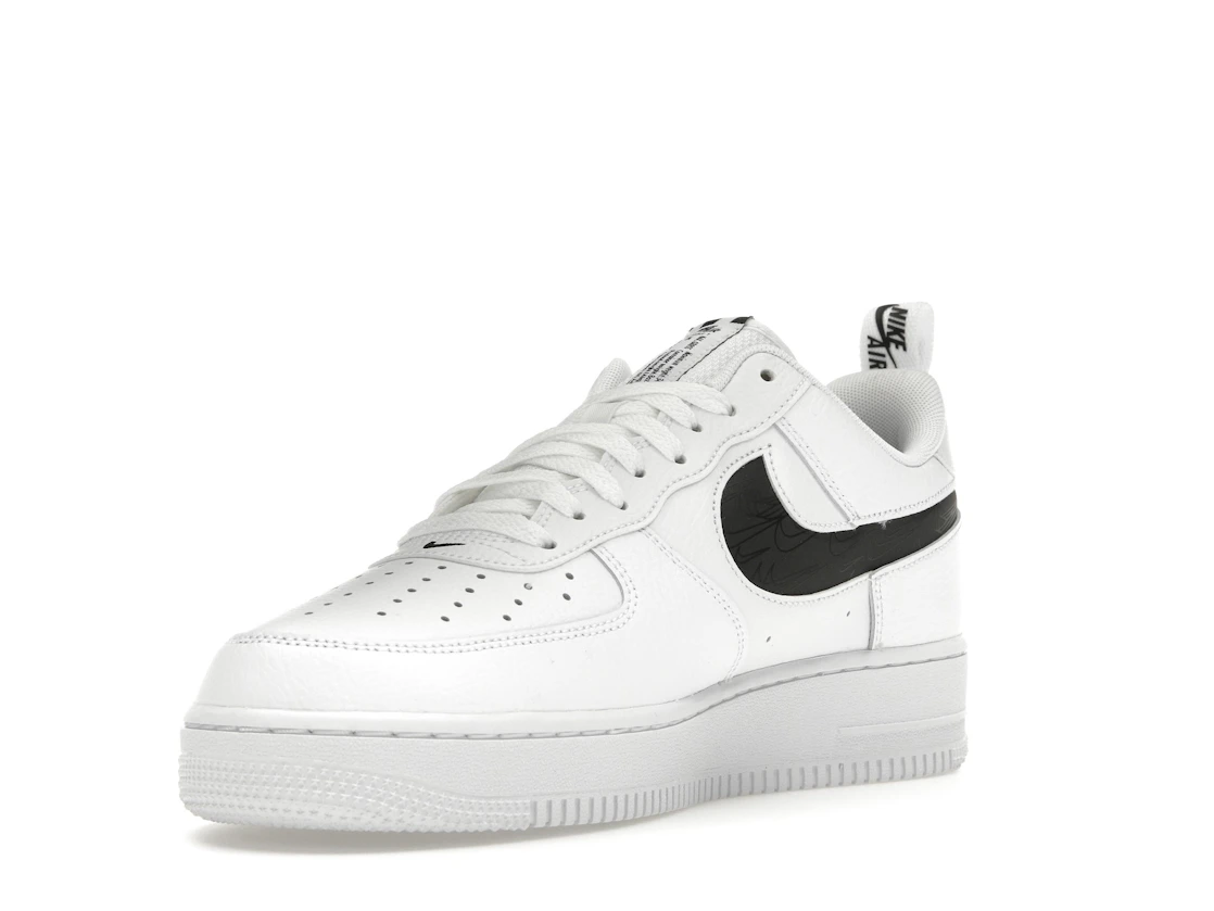 Vue 14 de Nike Air Force 1 Low Reflective Swoosh White Black