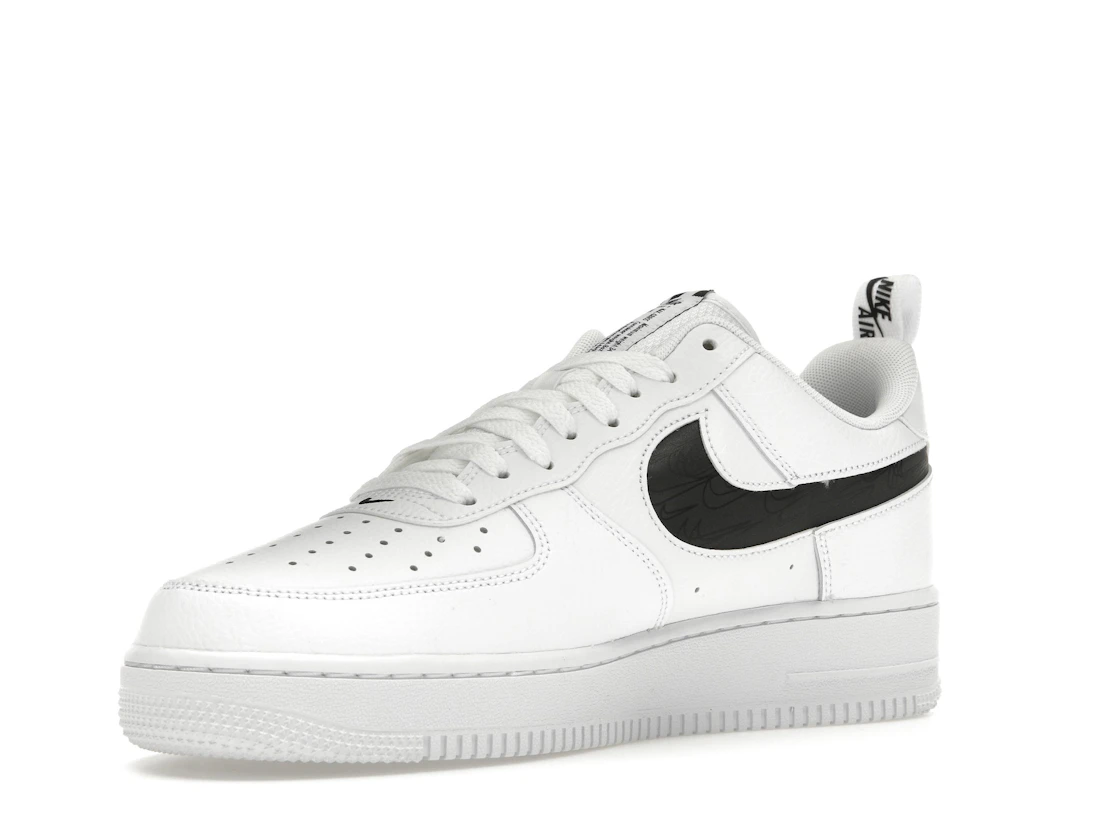 Vue 15 de Nike Air Force 1 Low Reflective Swoosh White Black