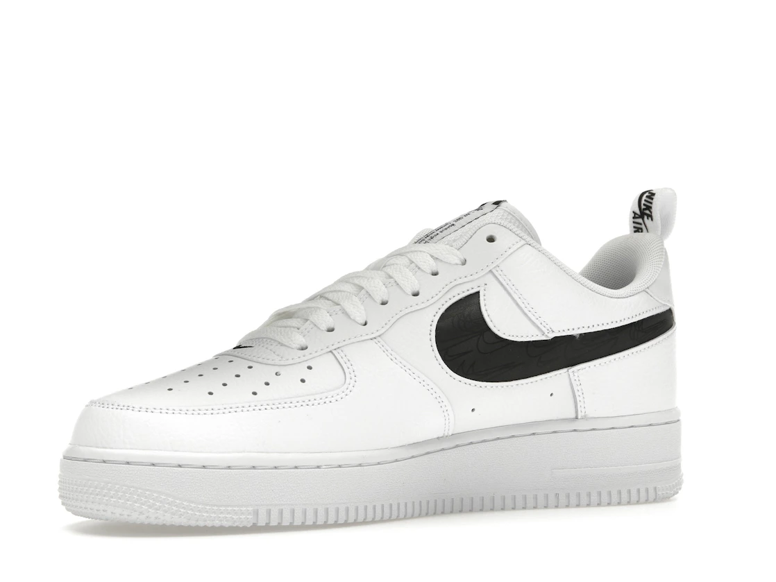 Vue 16 de Nike Air Force 1 Low Reflective Swoosh White Black
