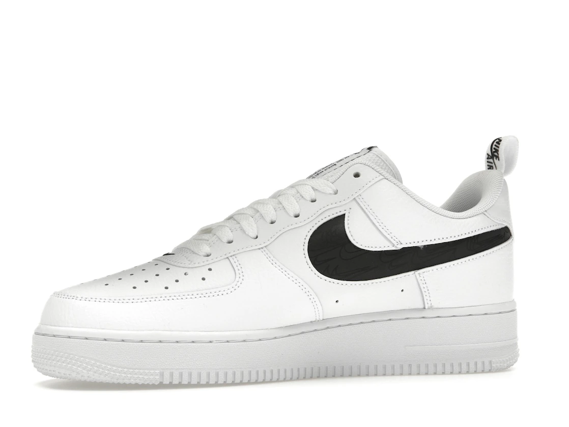 Vue 17 de Nike Air Force 1 Low Reflective Swoosh White Black
