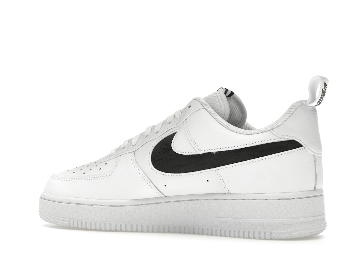 Vue 22 de Nike Air Force 1 Low Reflective Swoosh White Black