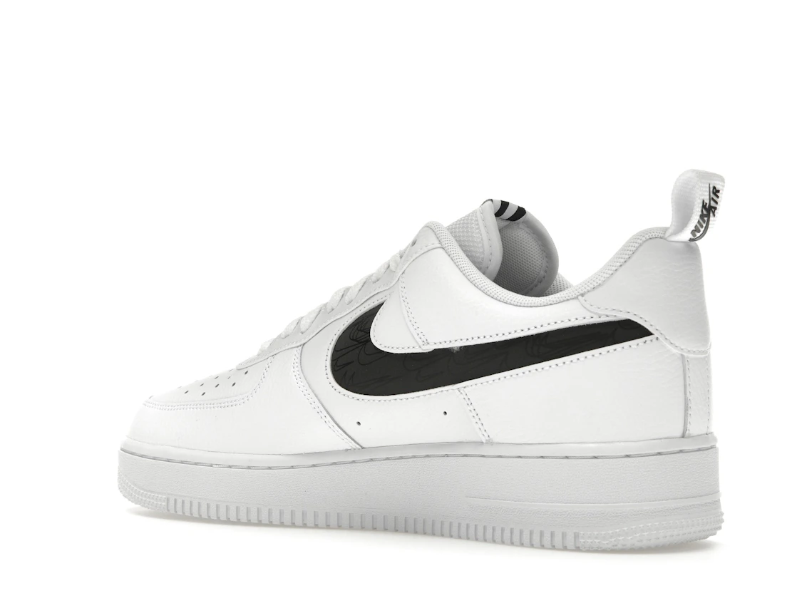 Vue 23 de Nike Air Force 1 Low Reflective Swoosh White Black