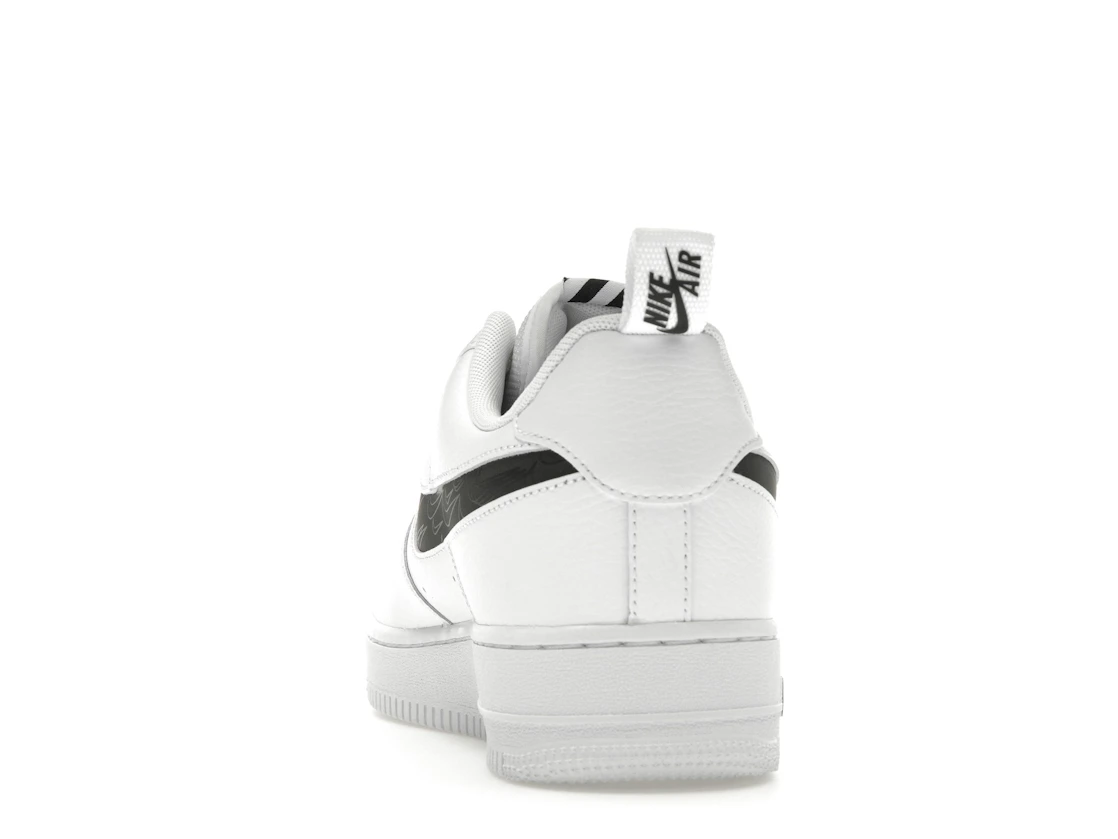 Vue 27 de Nike Air Force 1 Low Reflective Swoosh White Black