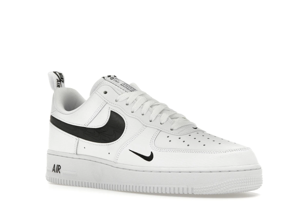 Vue 5 de Nike Air Force 1 Low Reflective Swoosh White Black