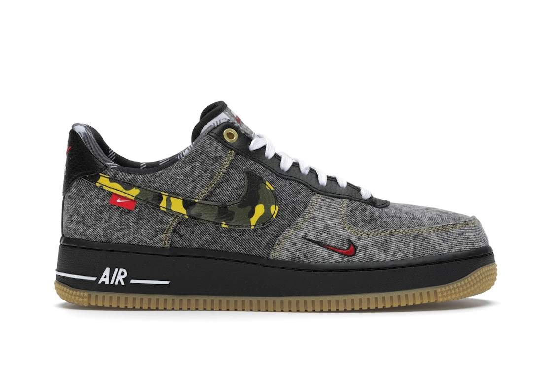 Vue 1 de Nike Air Force 1 Low Remix Black