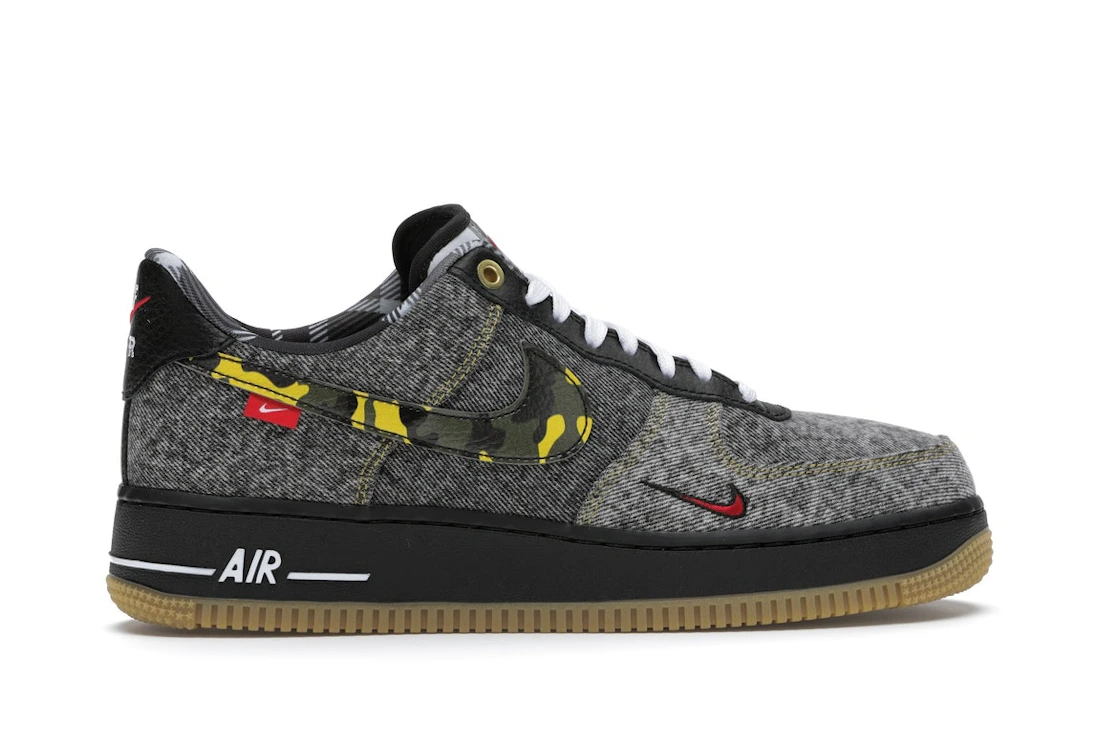 Vue 36 de Nike Air Force 1 Low Remix Black
