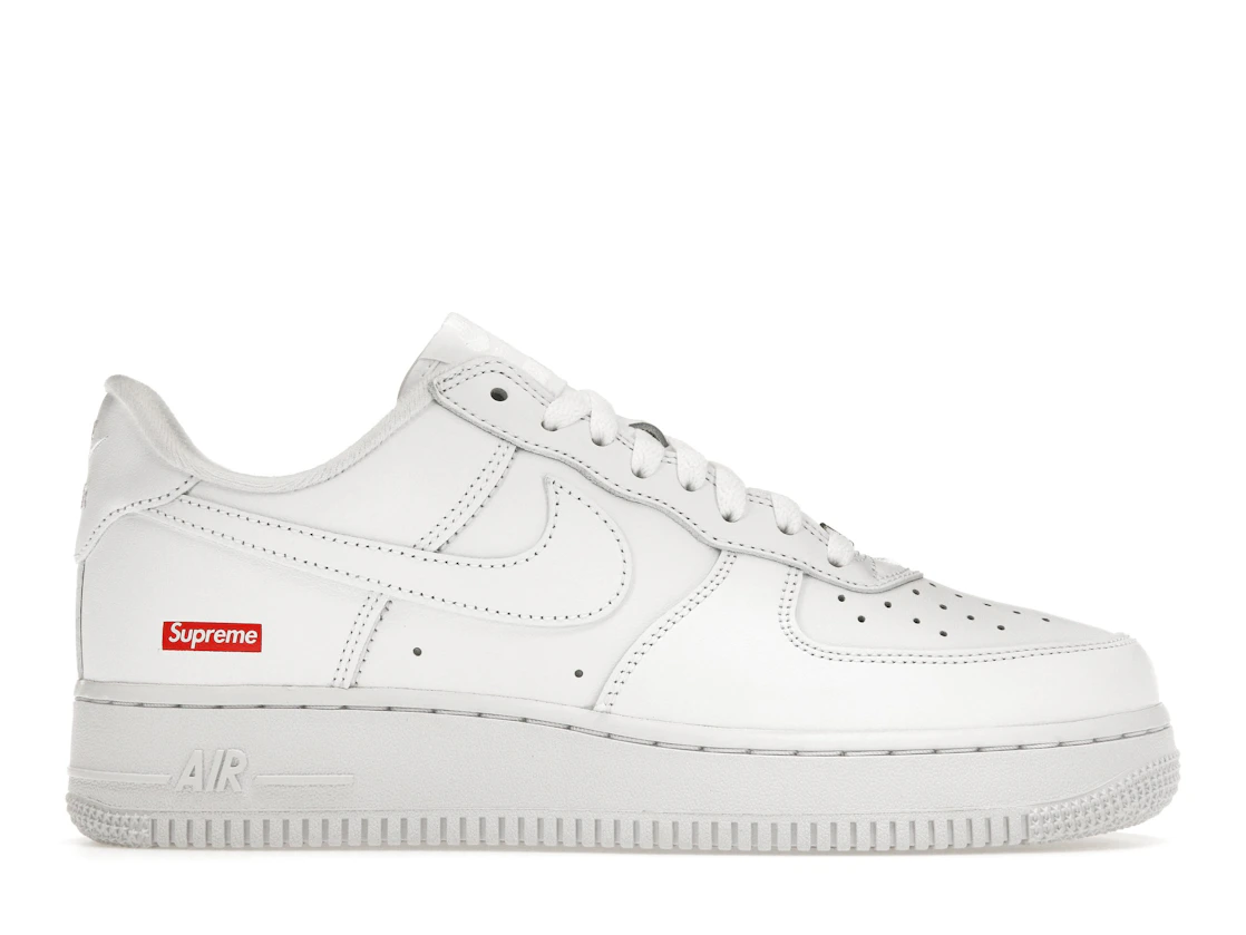 Vue 1 de Nike Air Force 1 Low Supreme White