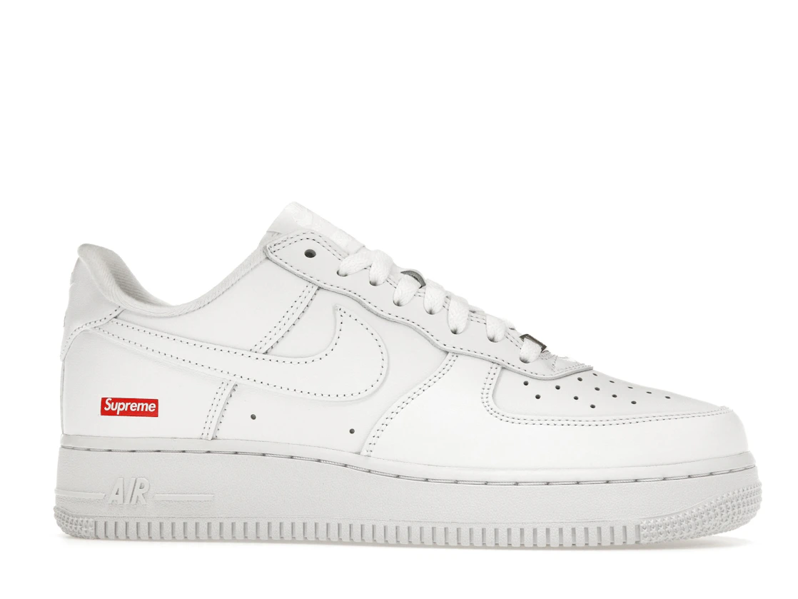 Vue 2 de Nike Air Force 1 Low Supreme White