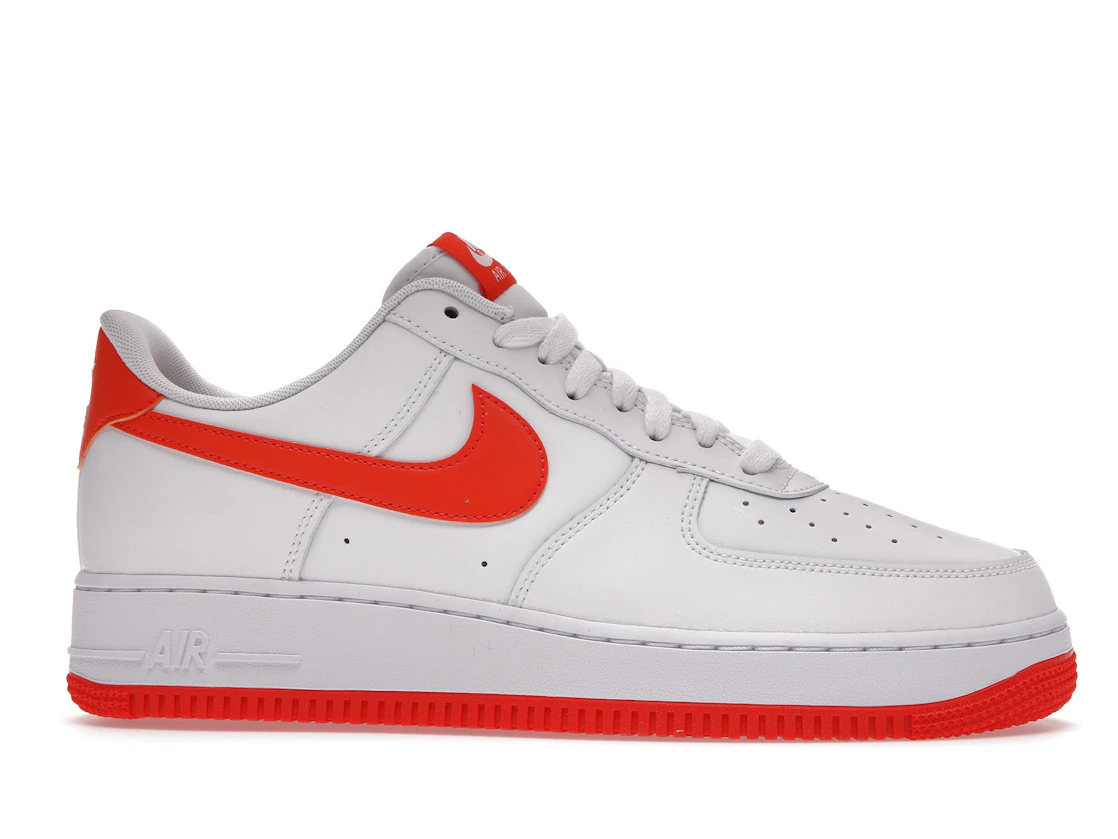 Vue 2 de Nike Air Force 1 Low White Orange (2021)