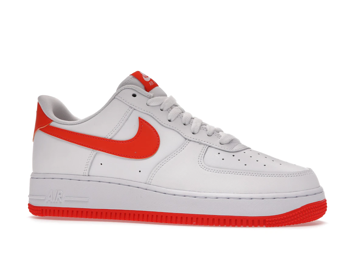 Vue 3 de Nike Air Force 1 Low White Orange (2021)