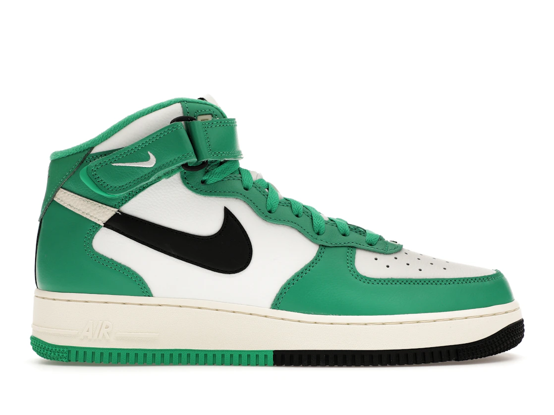 Vue 1 de Nike Air Force 1 Mid LV8 Split White Stadium Green