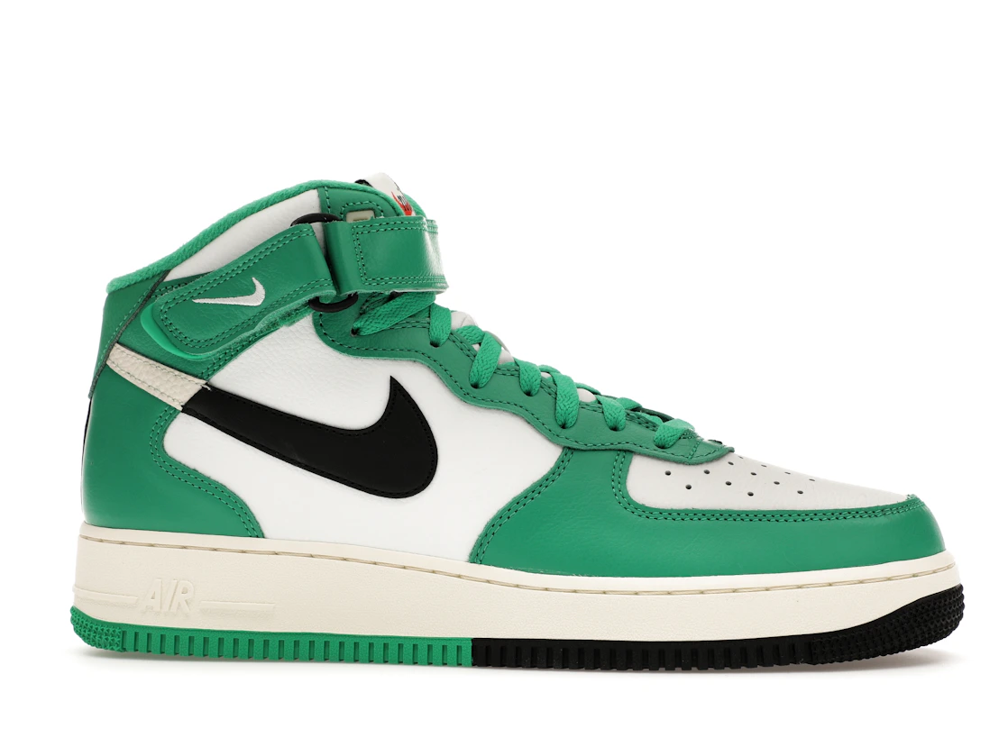 Vue 2 de Nike Air Force 1 Mid LV8 Split White Stadium Green