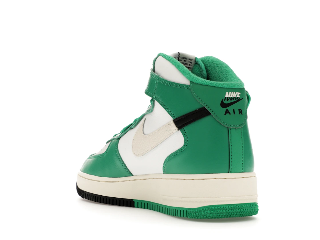 Vue 25 de Nike Air Force 1 Mid LV8 Split White Stadium Green