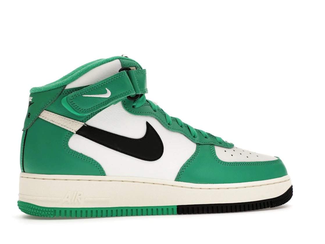 Vue 35 de Nike Air Force 1 Mid LV8 Split White Stadium Green