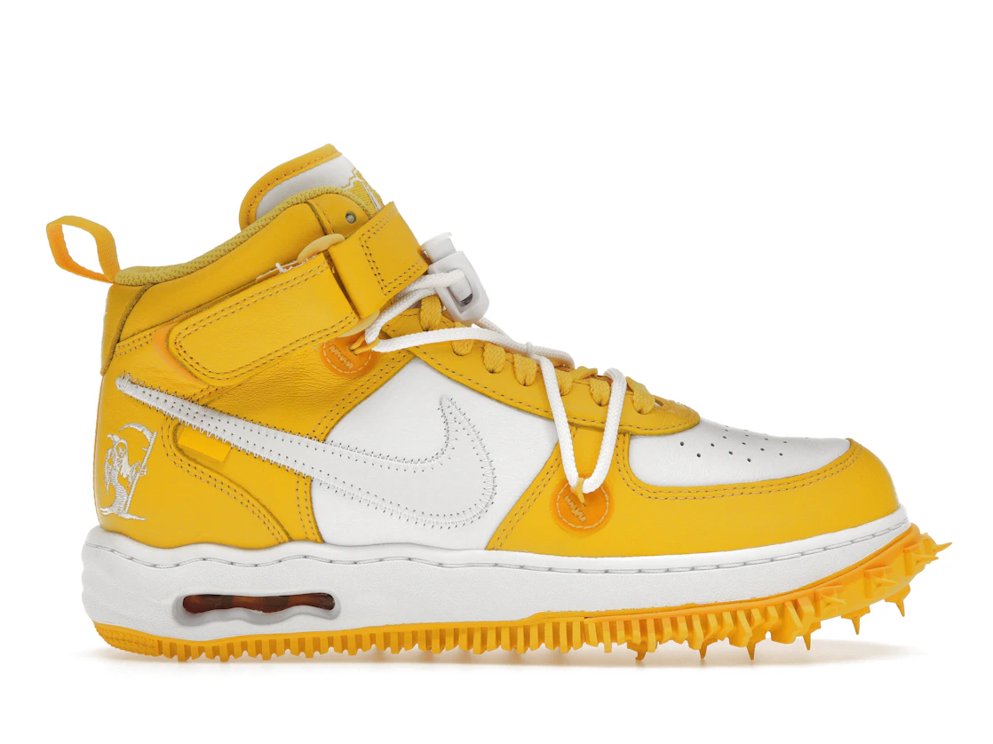 Vue 1 de Nike Air Force 1 Mid SP Off-White Varsity Maize