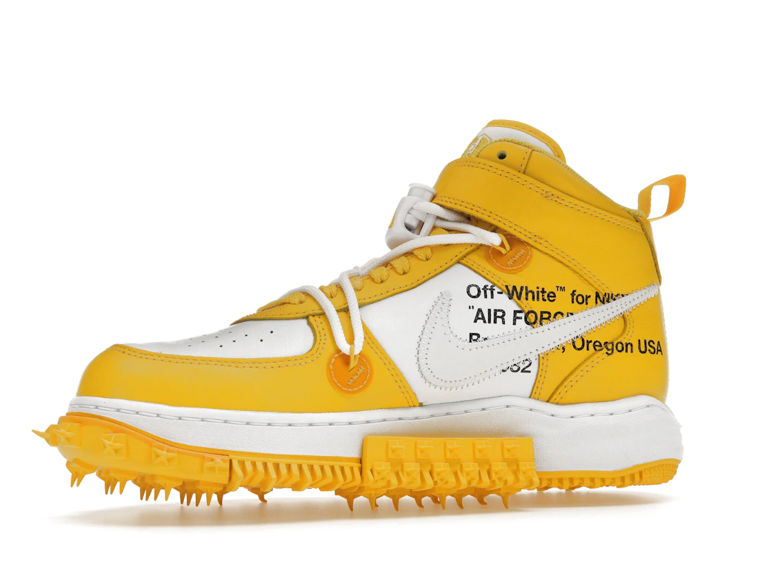 Vue 17 de Nike Air Force 1 Mid SP Off-White Varsity Maize