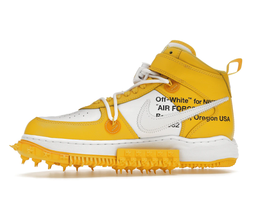 Vue 18 de Nike Air Force 1 Mid SP Off-White Varsity Maize