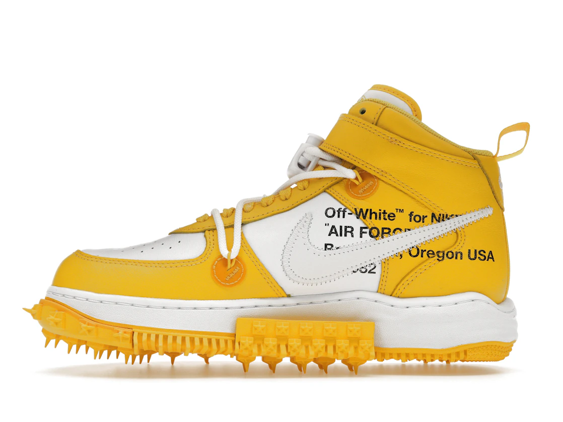 Vue 19 de Nike Air Force 1 Mid SP Off-White Varsity Maize