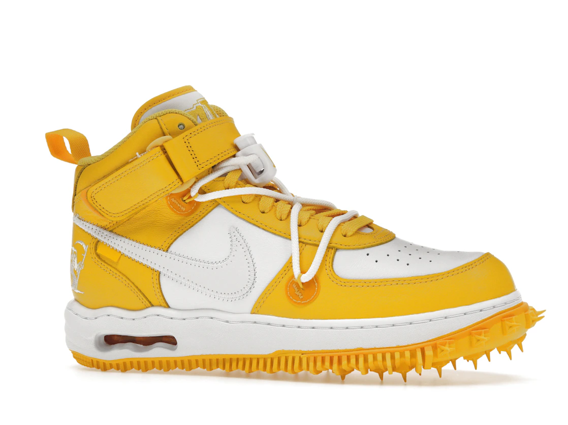Vue 3 de Nike Air Force 1 Mid SP Off-White Varsity Maize