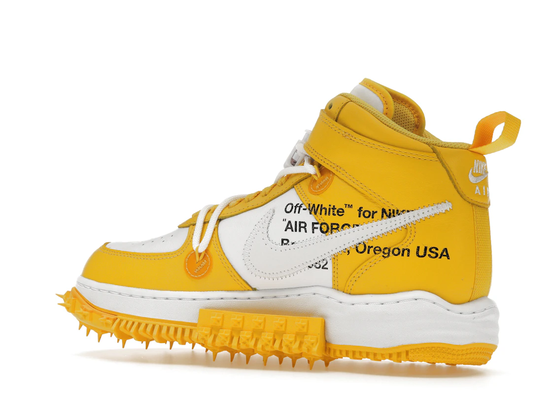 Vue 22 de Nike Air Force 1 Mid SP Off-White Varsity Maize
