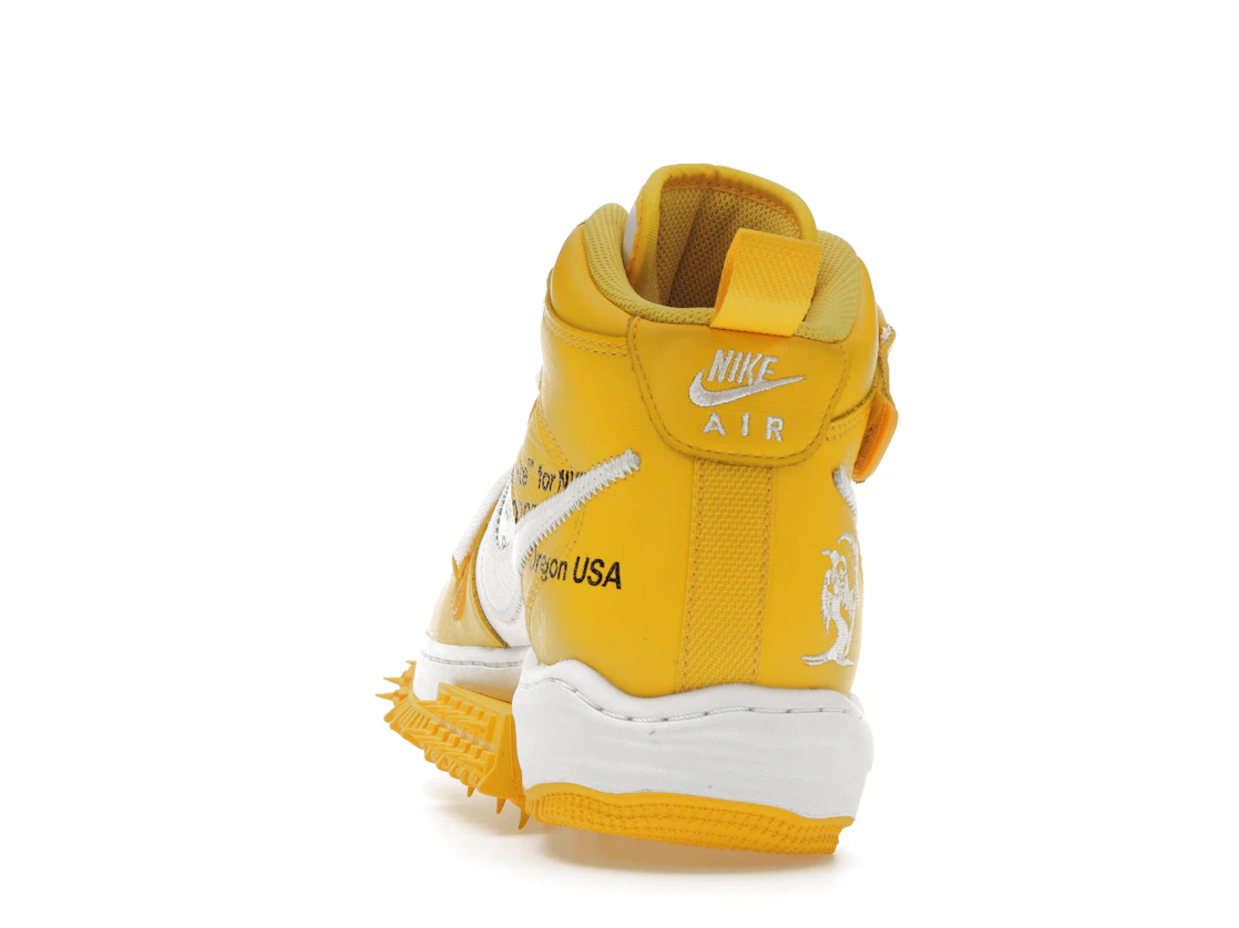 Vue 27 de Nike Air Force 1 Mid SP Off-White Varsity Maize