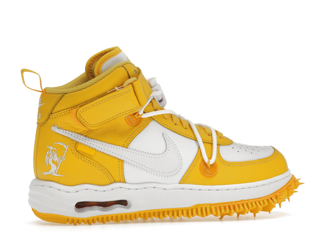 Vue 35 de Nike Air Force 1 Mid SP Off-White Varsity Maize