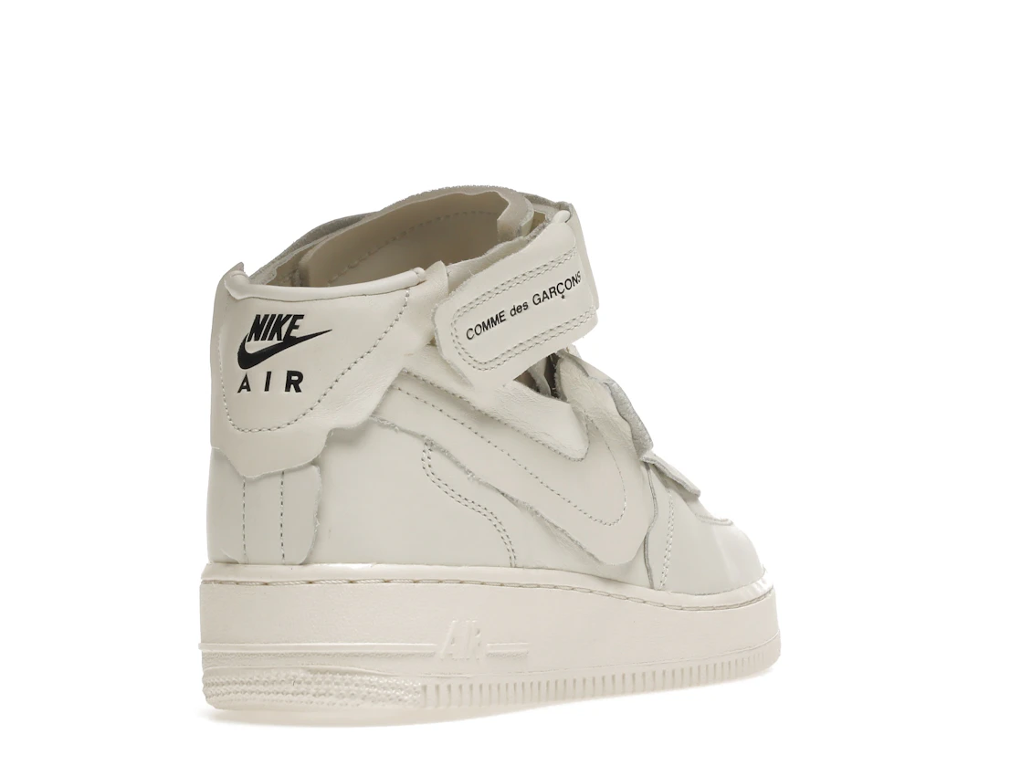 Vue 31 de Nike Air Force 1 Mid Comme des Garcons White