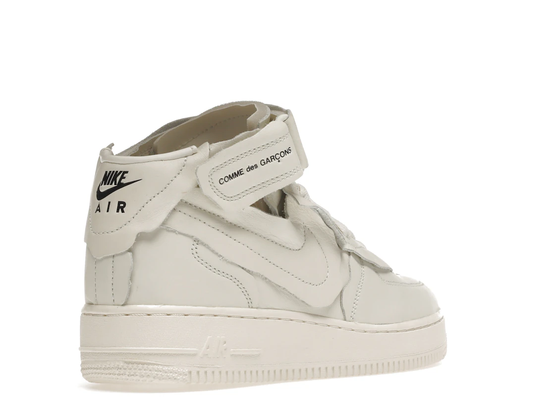 Vue 32 de Nike Air Force 1 Mid Comme des Garcons White