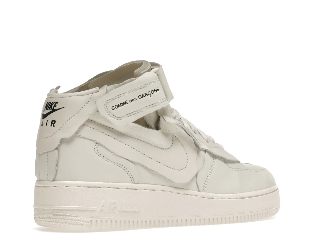 Vue 33 de Nike Air Force 1 Mid Comme des Garcons White