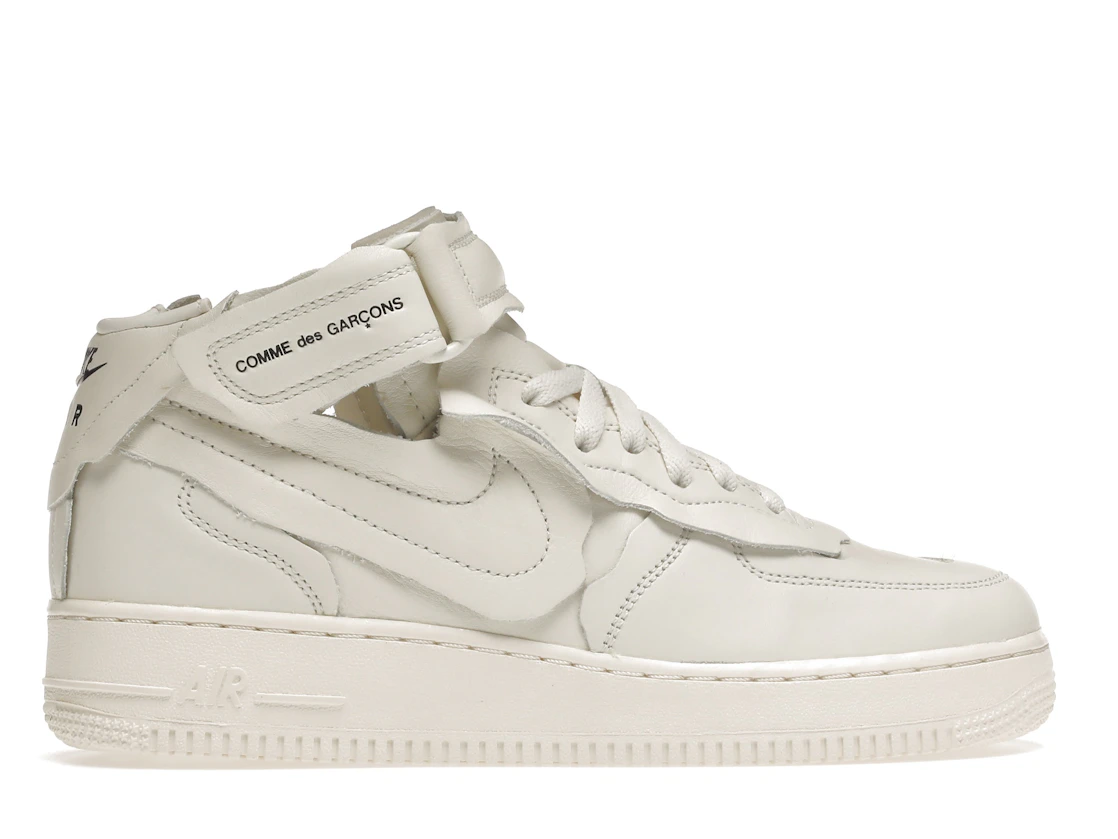 Vue 36 de Nike Air Force 1 Mid Comme des Garcons White