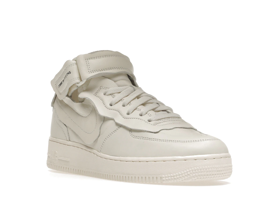 Vue 6 de Nike Air Force 1 Mid Comme des Garcons White