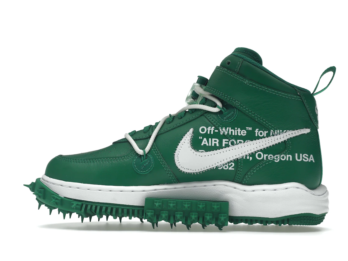 Vue 20 de Nike Air Force 1 Mid Off-White Pine Green