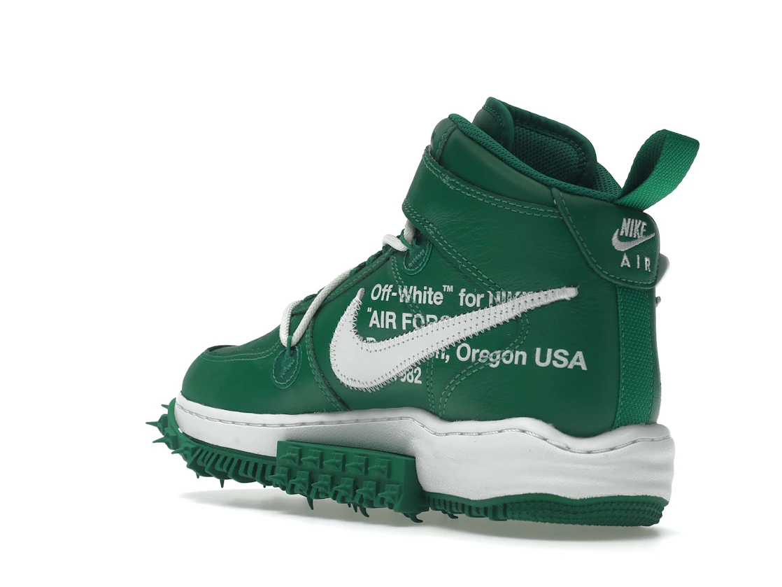 Vue 24 de Nike Air Force 1 Mid Off-White Pine Green