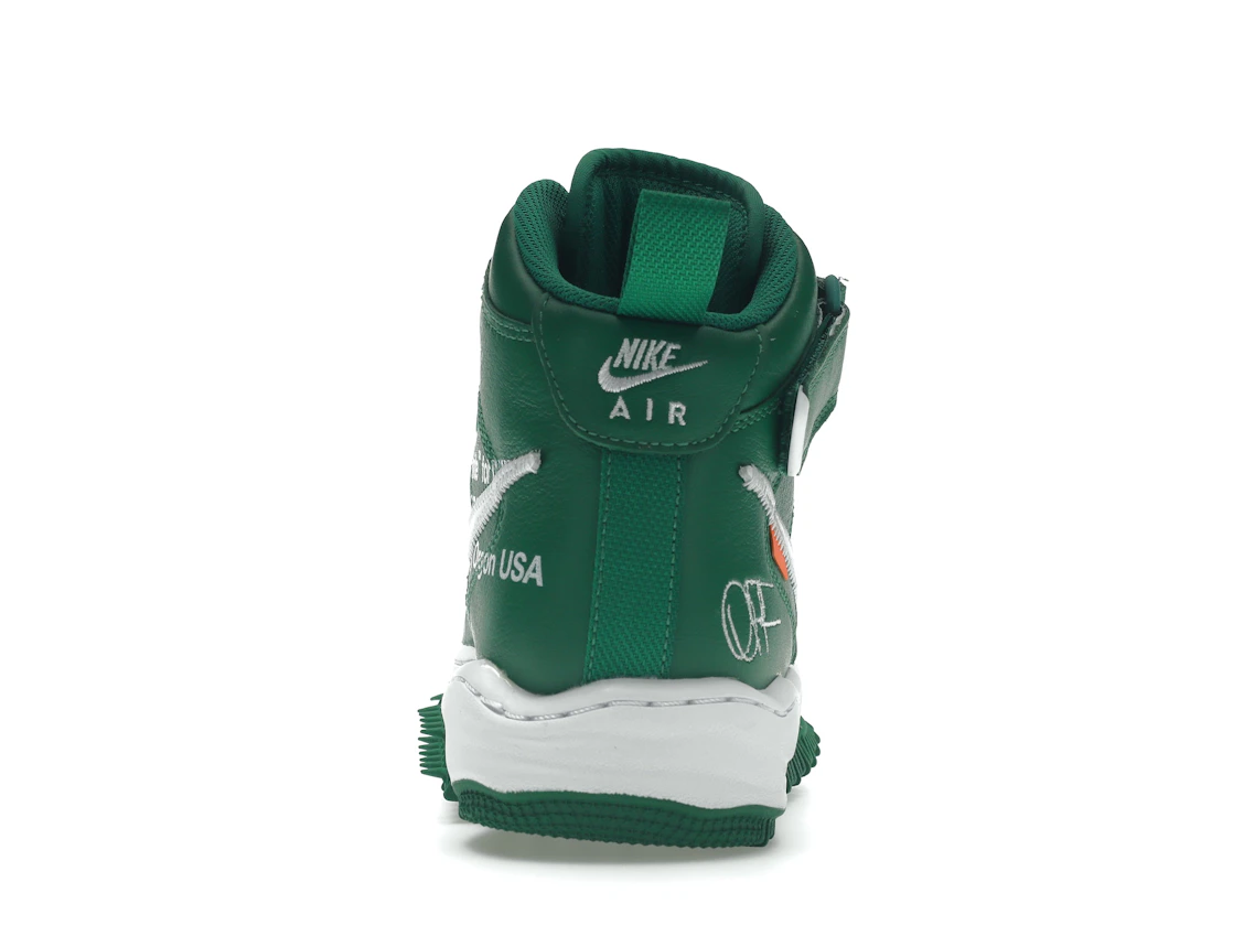 Vue 28 de Nike Air Force 1 Mid Off-White Pine Green