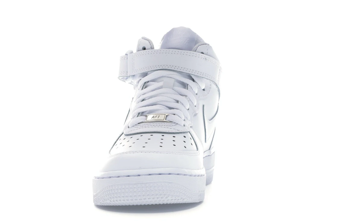 Vue 11 de Nike Air Force 1 Mid White (GS)