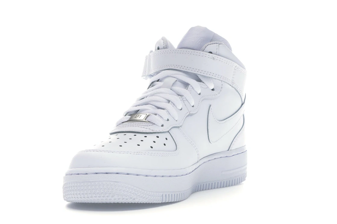 Vue 13 de Nike Air Force 1 Mid White (GS)