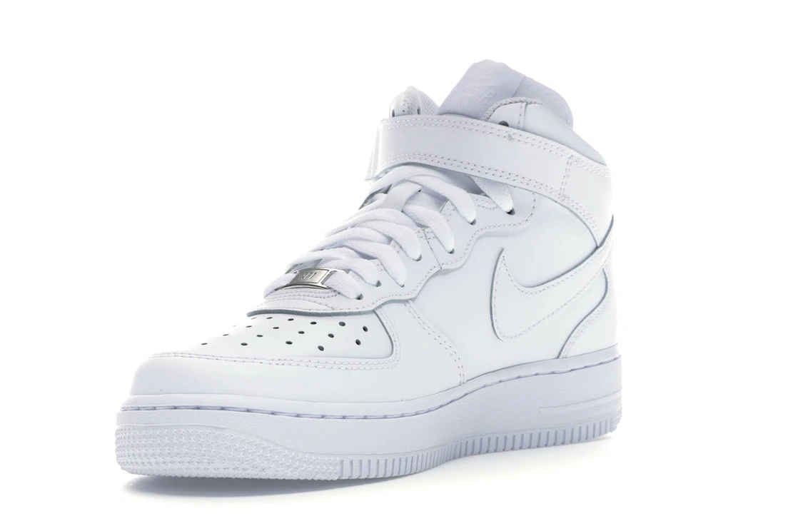 Vue 14 de Nike Air Force 1 Mid White (GS)