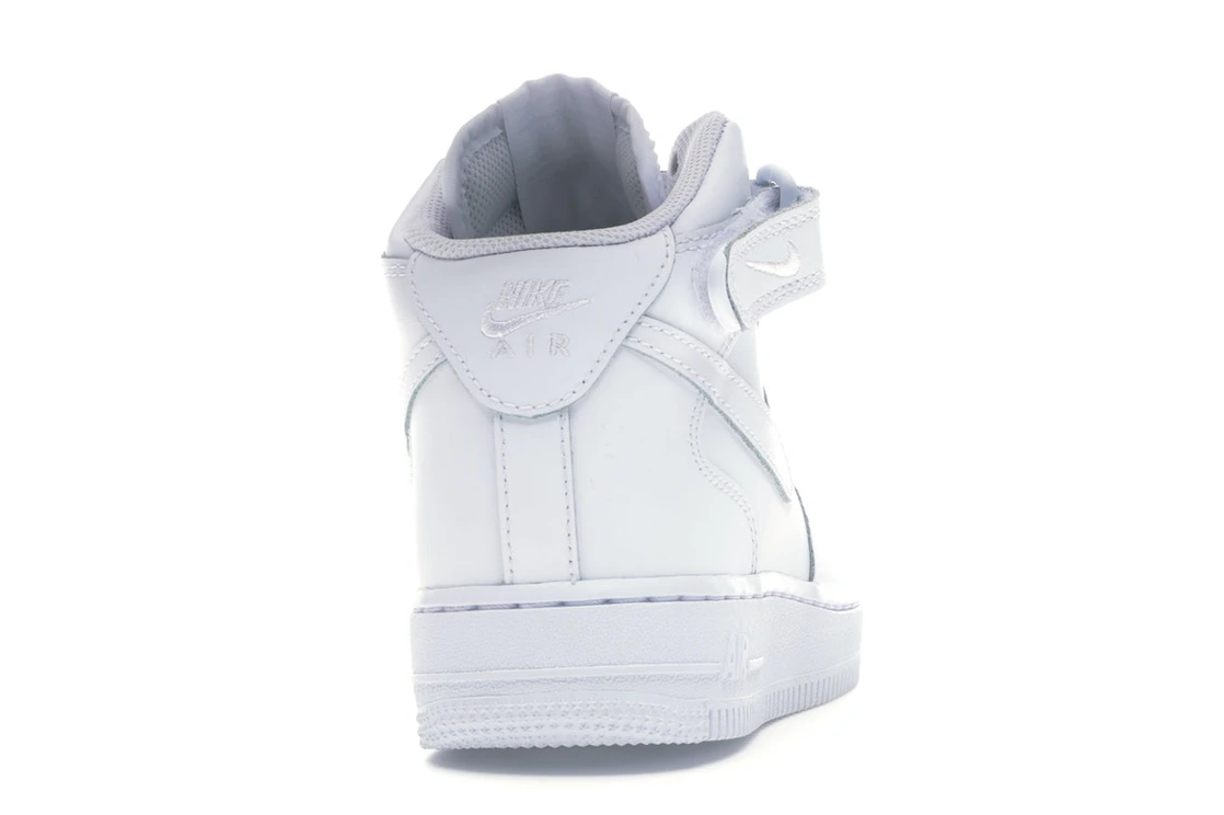 Vue 29 de Nike Air Force 1 Mid White (GS)