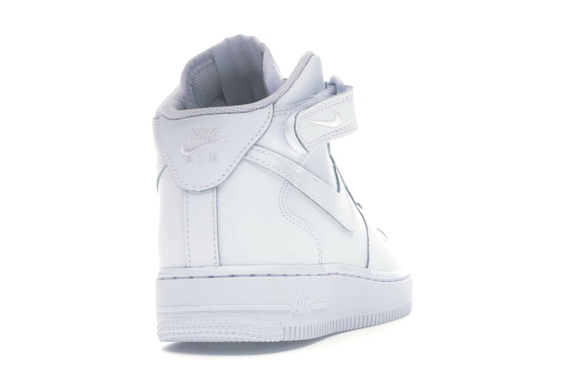 Vue 30 de Nike Air Force 1 Mid White (GS)