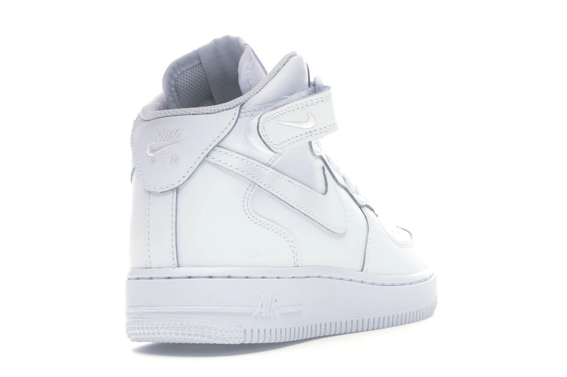 Vue 31 de Nike Air Force 1 Mid White (GS)