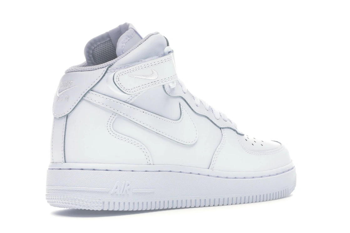 Vue 33 de Nike Air Force 1 Mid White (GS)