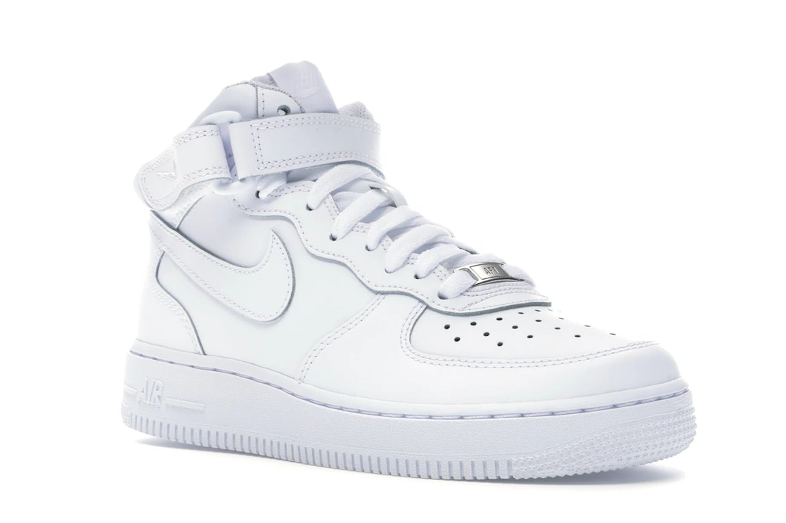 Vue 5 de Nike Air Force 1 Mid White (GS)