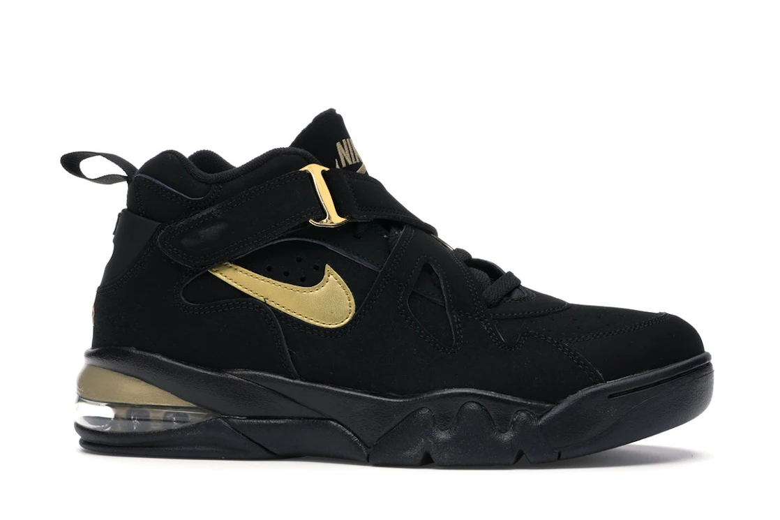 Vue 2 de Nike Air Force Max CB Black Metallic Gold