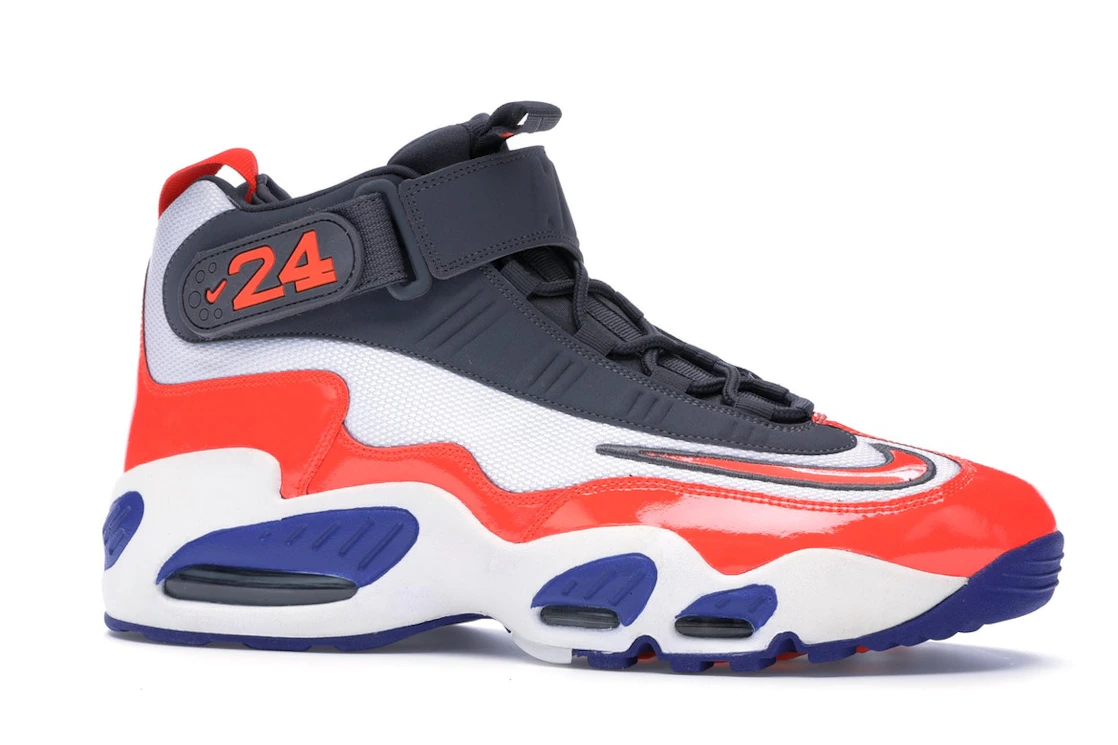 Vue 3 de Nike Air Griffey Max 1 Total Crimson Hyper Blue