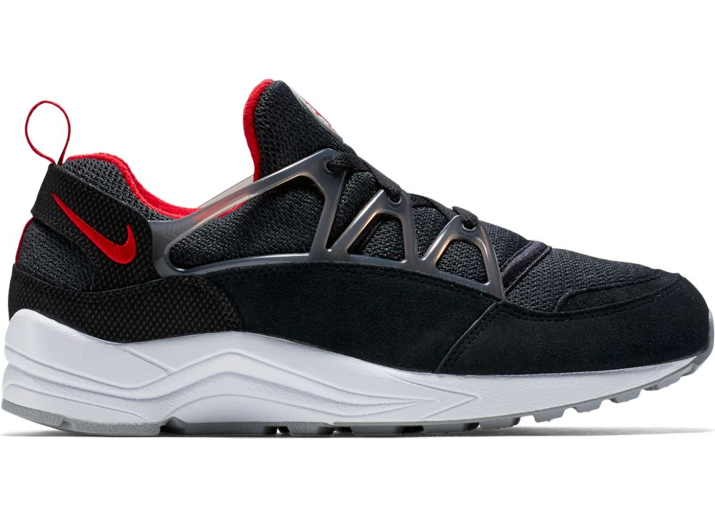 Nike Air Huarache Light Black University Red Wolf Grey