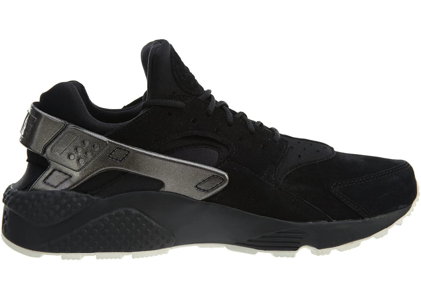 Nike Air Huarache Run Prm Black Black-Sail